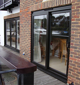 Black Solidor Double Doors