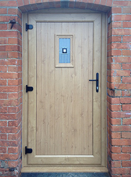 Irish Oak Effect Panelled Door