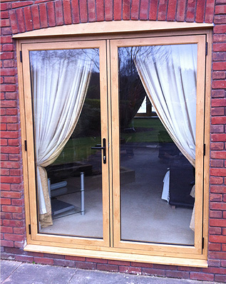 Painted timber woodgrain effect