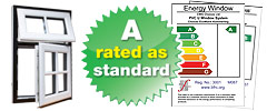 Choices windows are A rated as standard available today in Solihull, West Midlands